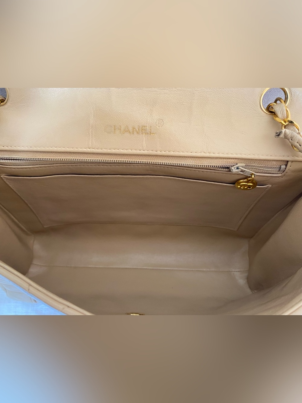 Vintage ✨ CHANEL ✨ Diana Quilted Flap Bag CC Chain Shoulder Bag Medium Authentic - Picture 13 of 13